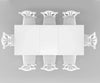 Velostine 5 seater Dining Table with Bench and Chairs Set