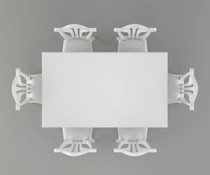 Velostine 5 seater Dining Table with Bench and Chairs Set