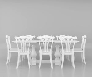 Callenbridge Extendable Double Pedestal Dining Set 6 Seater