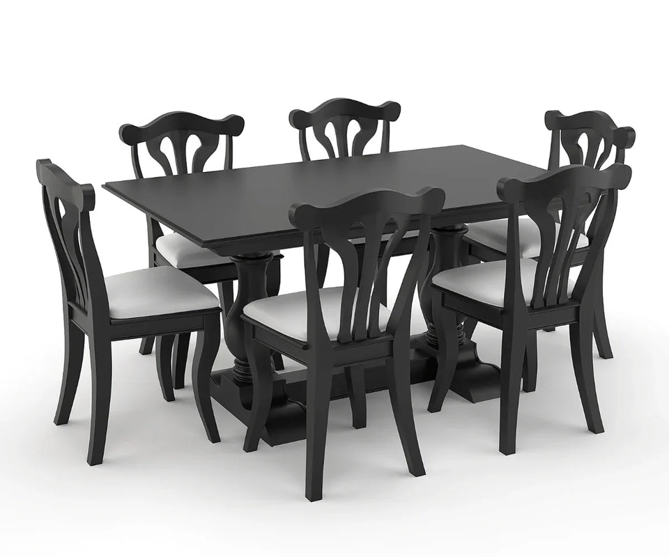 Velostine 5 seater Dining Table with Bench and Chairs Set