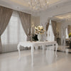 Countryside Solid Wood Luxury White Dining Table