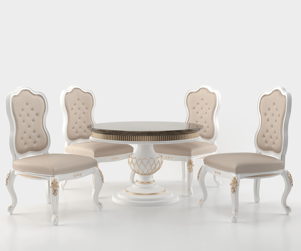 Celestiva Luxury Solid Wood Round Dining Table