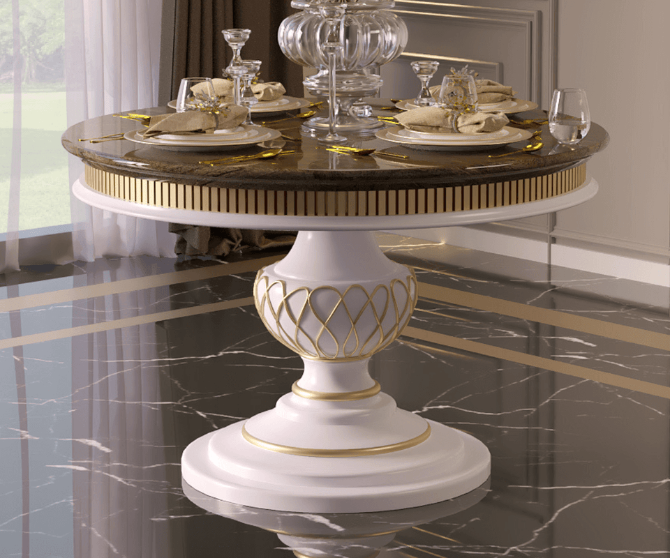 Celestiva Luxury Solid Wood Round Dining Table