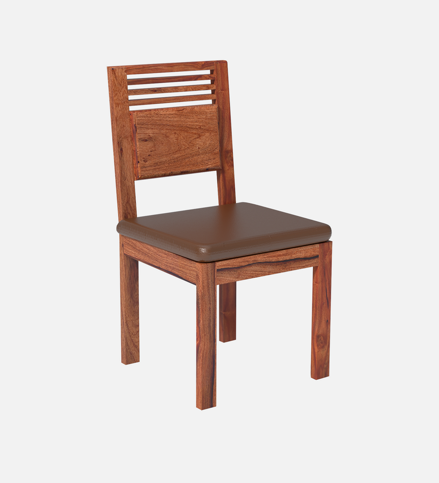 Velour Sheesham Wood Dining Table Set in Reddish walnut Color with 6 Seating