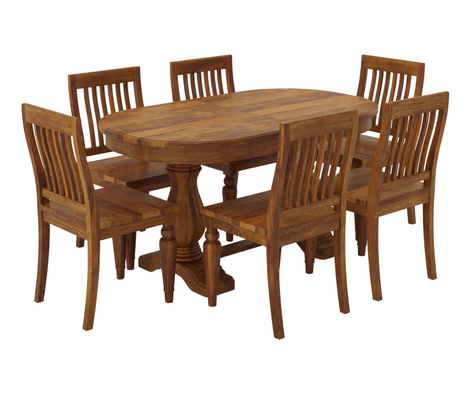 Coralia Double Pedestal Extendable Dining Table