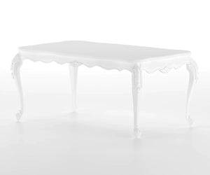 Countryside Solid Wood Luxury White Dining Table