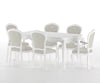 Countryside Solid Wood Luxury White Dining Set