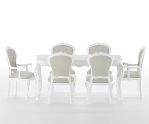 Countryside Solid Wood Luxury White Dining Set
