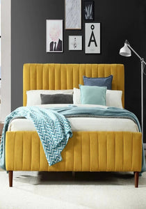 Sleigh King size Upholstered Bed Colour Without Box Storage