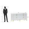Grace MDF and Iron Wooden Dresser Table In White Color