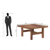 Crenn Cedar Sheesham Wood 8 Seater Dining Table, Dining Cum Study Table