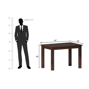 Gagnaire Brown Dining Table Set 4 Seater In Brown Color