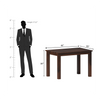 Gagnaire Brown Dining Table Set 4 Seater In Brown Color