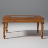 Keller Sheesham Wood Dining Table 6 Seater In Reddish Rosewood