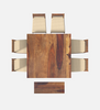 Crenn Sheesham Wood 8 Seater Dining Table Set In Reddish Walnut Color