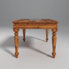 Keller Sheesham Wood Dining Table Set 6 Seater In Reddish Rosewood