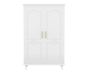 Ecluvin White 2 Door Wardrobe