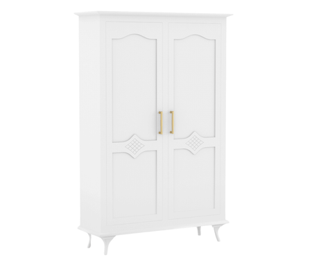 Ecluvin White 2 Door Wardrobe