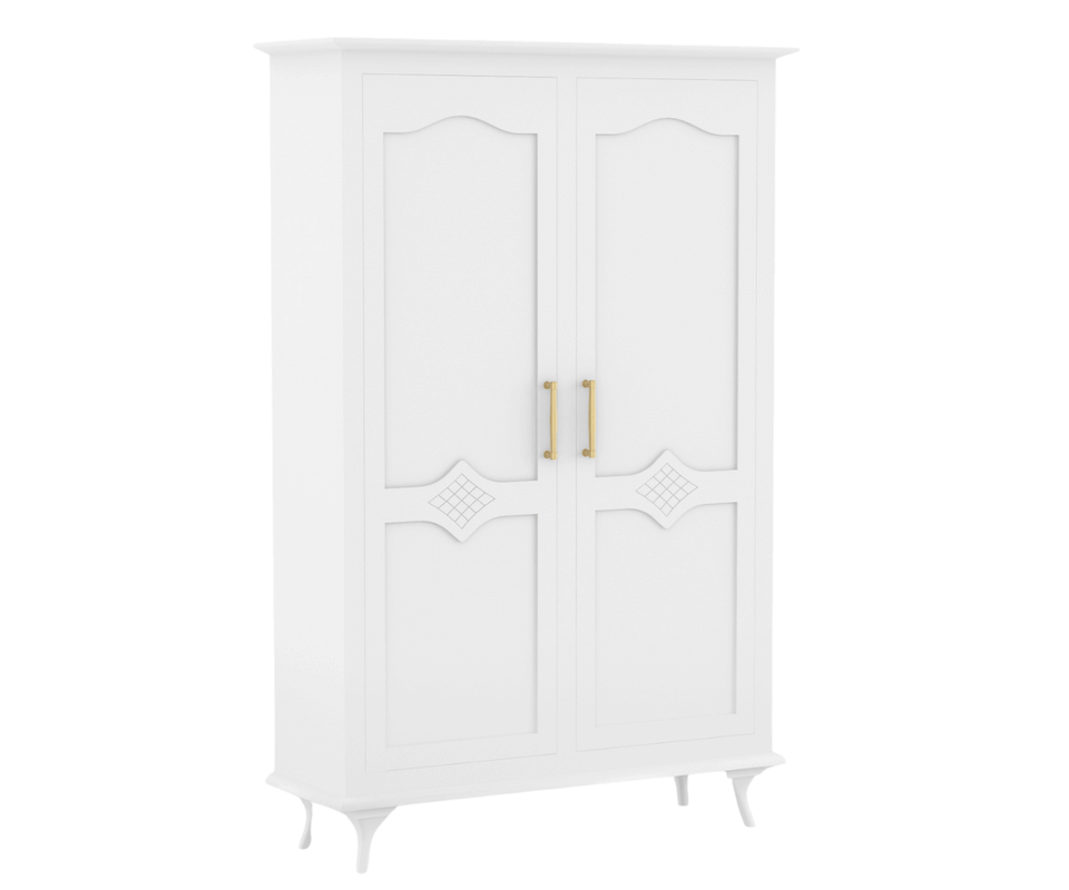Ecluvin White 2 Door Wardrobe
