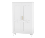 Ecluvin White 2 Door Wardrobe