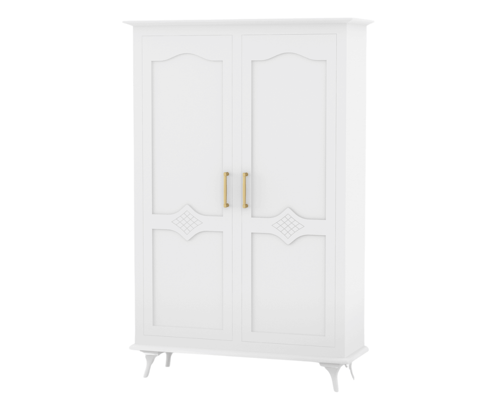 Ecluvin White 2 Door Wardrobe