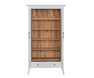 Eluxin Luxury White 2 Door Wardrobe
