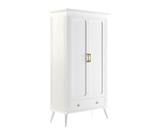 Eluxin Luxury White 2 Door Wardrobe
