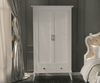 Eluxin Luxury White 2 Door Wardrobe