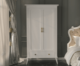 Eluxin Luxury White 2 Door Wardrobe
