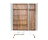 Eluxin White 3 Door Wardrobe
