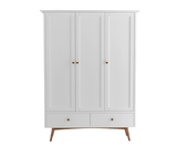 Eluxin White 3 Door Wardrobe