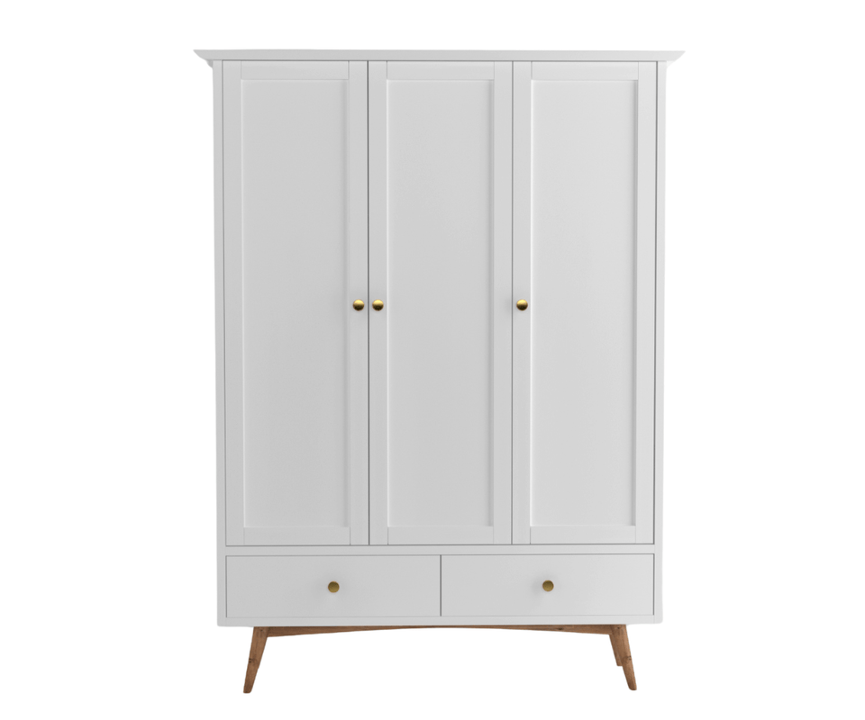 Eluxin White 3 Door Wardrobe