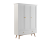 Eluxin White 3 Door Wardrobe