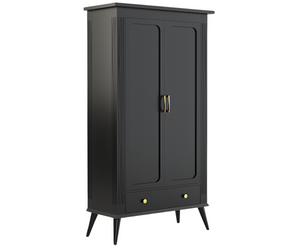 Eluxin Luxury White 2 Door Wardrobe