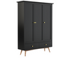 Eluxin White 3 Door Wardrobe