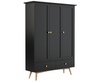Eluxin White 3 Door Wardrobe