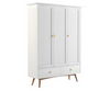 Eluxin White 3 Door Wardrobe