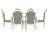Exquisite Solid Wood Luxury Dining Set