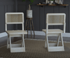 Felvian Solid Wood Cane Chair Set of 2