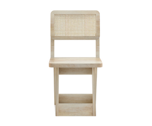 Felvian Solid Wood Cane Chair Set of 2