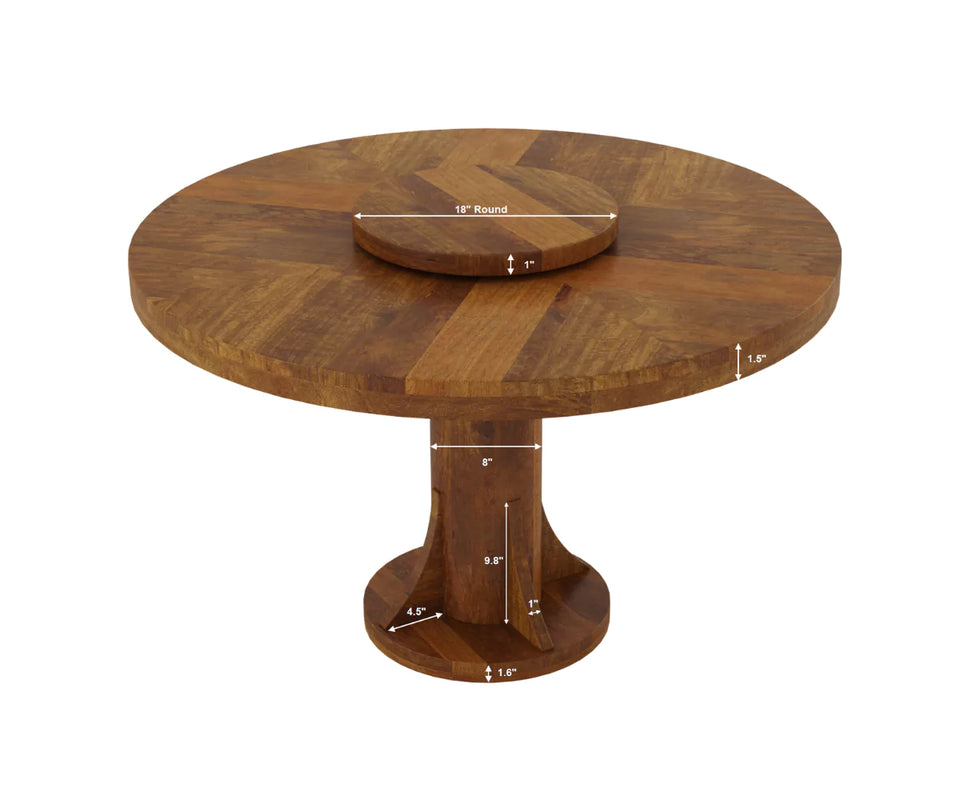 Fexoria 6 Seater Round Dining Table