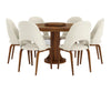 Fexoria Round Dining Table and Chairs for 6