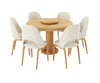 Fexoria Round Dining Table and Chairs for 6
