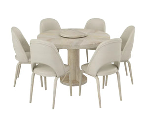 Fexoria Round Dining Table and Chairs for 6