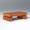 Kaffee Sheesham Wood Coffee Table In Light Reddish Honey Color