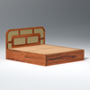 Zenitha Sheesham Wood Bed with Drawer Storage in Maharani Colour