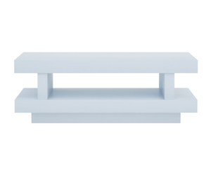 Incometra Solid Wood White Coffee Table
