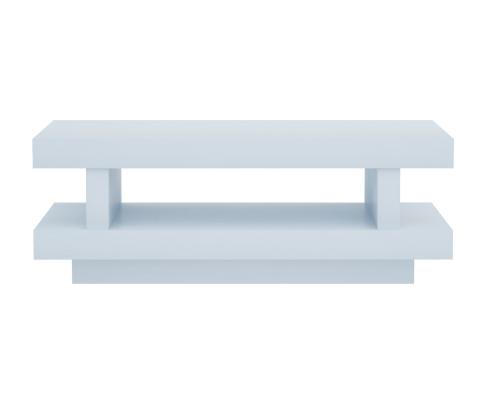 Incometra Solid Wood White Coffee Table