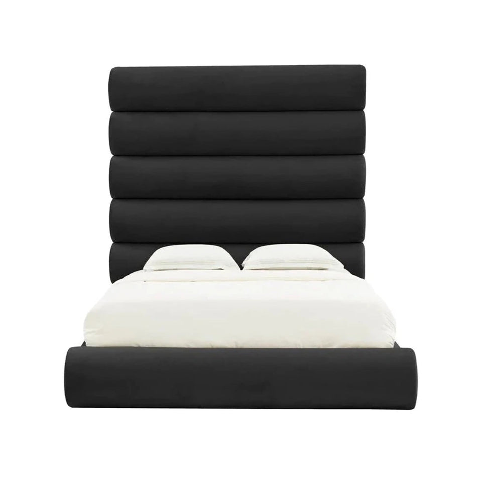 Aspen Upholstered Bed in Black Colour With Box Storage