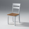 Flay Mango Wood Chair Natural and White Finish